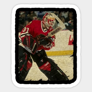 Jeff Hackett, 1996 in Chicago Blackhawks (173 GP) Sticker